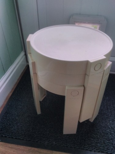 Retro round plastic - round, of