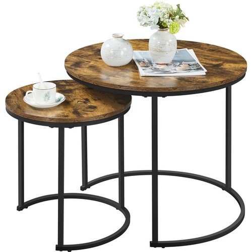 Nesting coffee tables set - coffee,