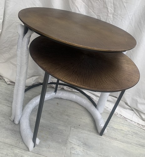 Round nesting coffee tables - nesting,