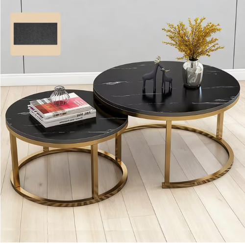 Nesting coffee tables set - coffee,