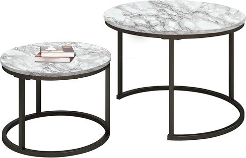 Round nesting coffee table - round,