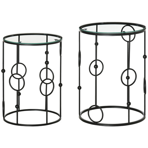 Homcom nesting round coffee - homcom,