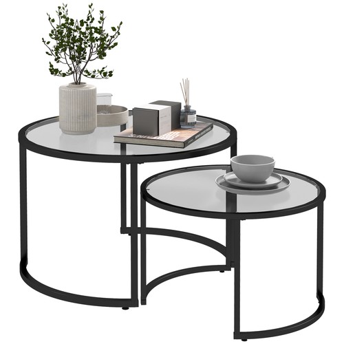 Homcom glass coffee - homcom,