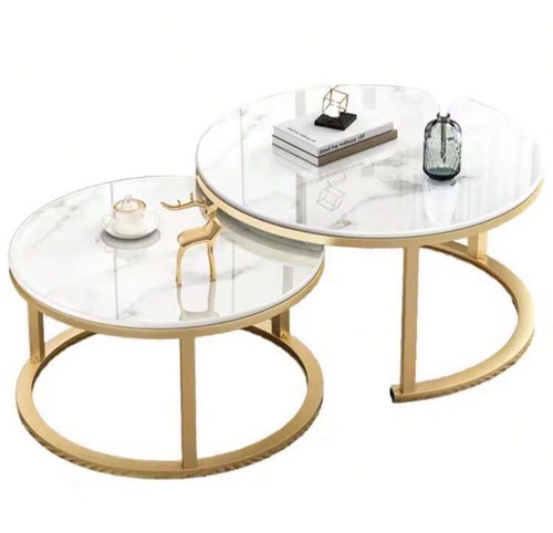 Nesting coffee tables set - coffee, of