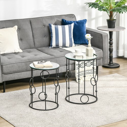 Nesting round coffee table - nesting, set