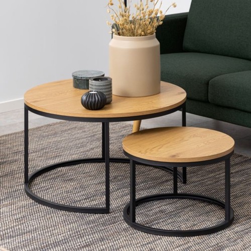 Round nesting coffee - round, set
