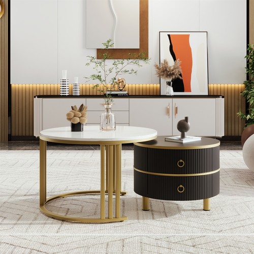 Round nesting coffee - round,
