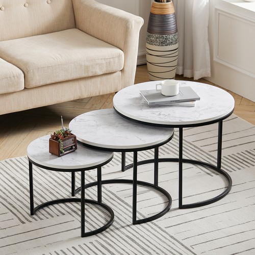 Round nesting table - of, 3