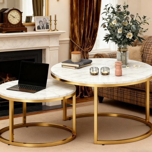 Set round nesting coffee - round,