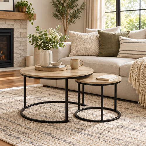 Nest tables set - set, light