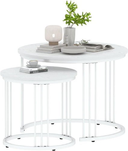 Round coffee tables set - of, 2