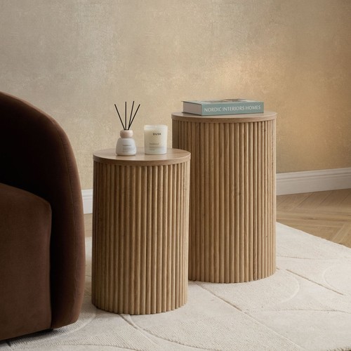 Dusk hattie light wood round - light,