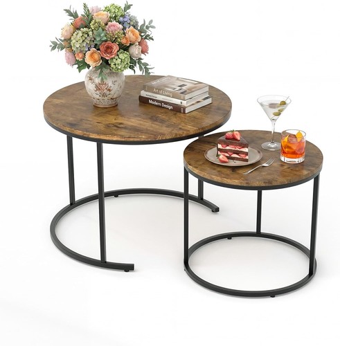 Round nesting coffee - round, set