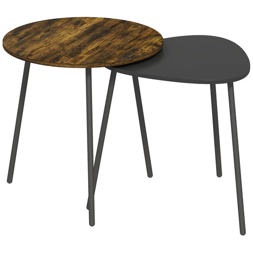 Homcom nesting side table set - nesting,