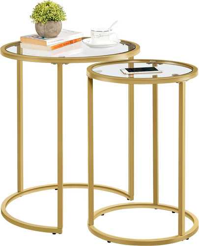 Glass nesting tables - tables, of