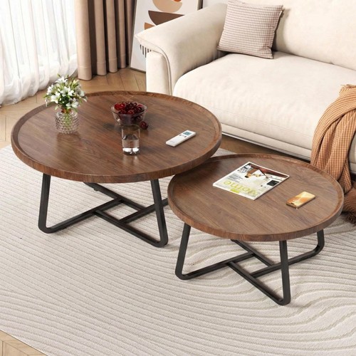 Round coffee table - table, set
