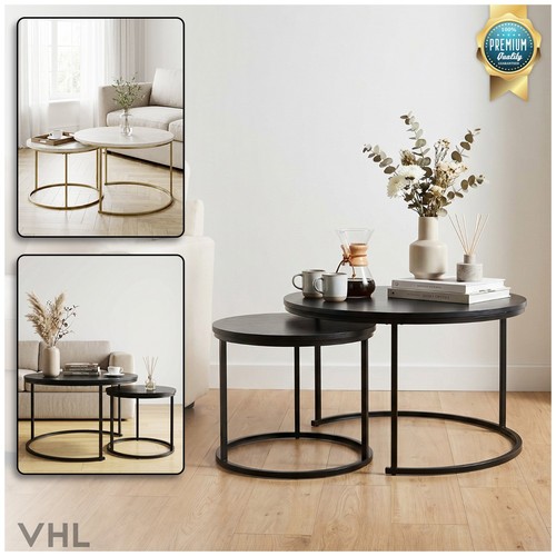 Round nesting table set - of, 2