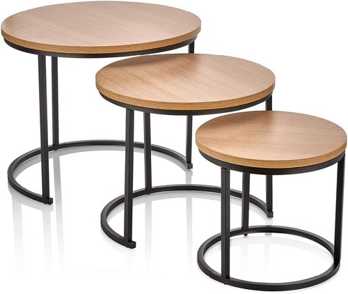 Round nesting set modern - round,