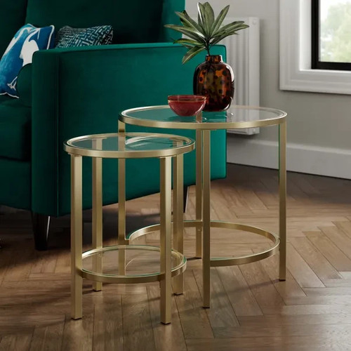 Sofia glass nest tables - nest, of