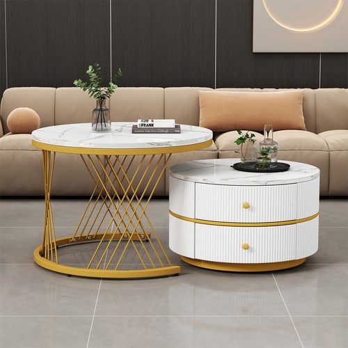 Round nesting coffee table - round,