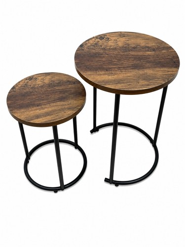 Round nesting table set 2 - nesting,