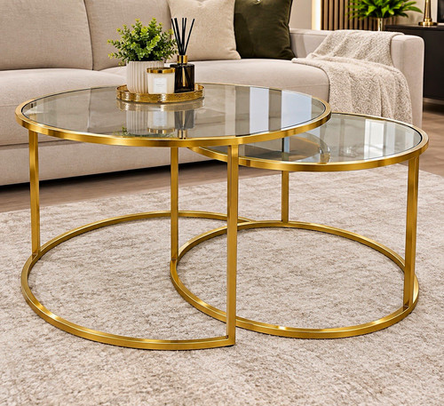 Set round nesting coffee - 2,