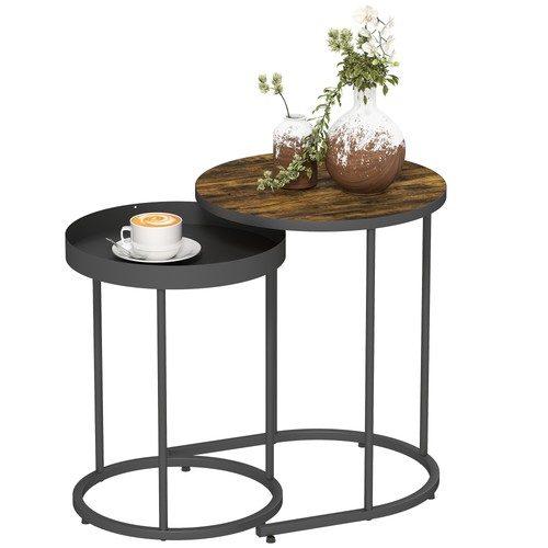 Homcom nesting side table - nesting,