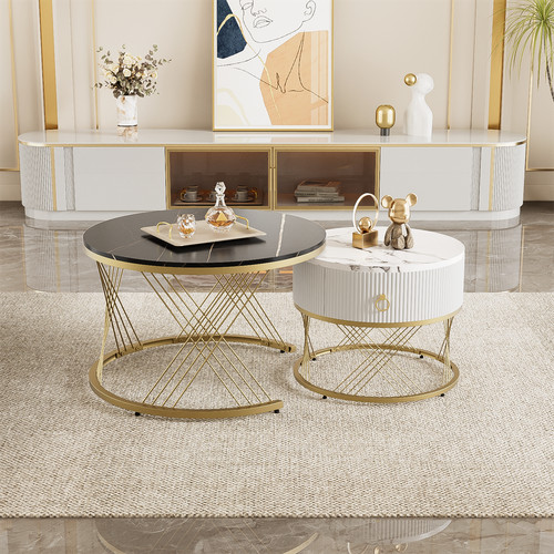 Coffee tables set round - set, of