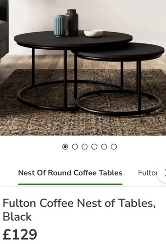 Dunelm fulton nesting coffee - fulton,