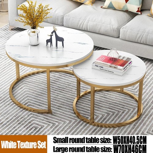 Round coffee tables - set, 2